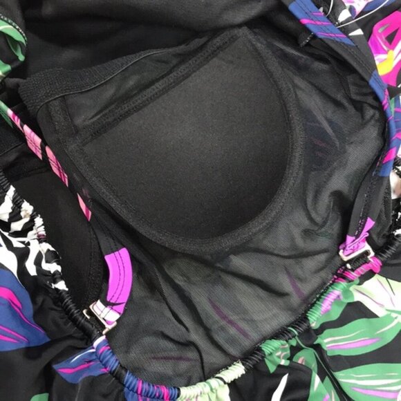 Swim Solutions Off the Shoulder Tummy Control Swimsuit - Picture 8 of 9